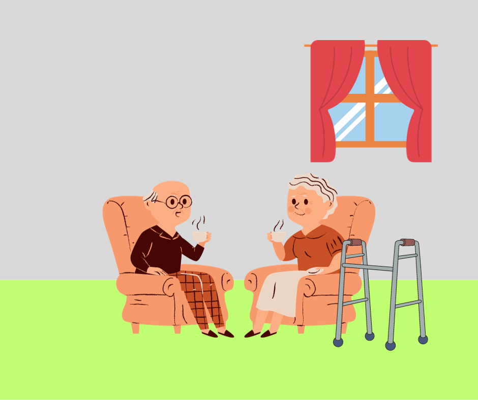 Elderly Couple at Home